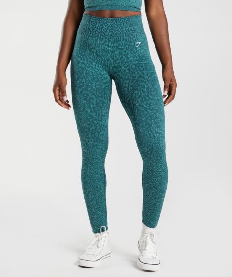 Gymshark Adapt Animal Seamless Leggings Dam Turkos | SE-07634J