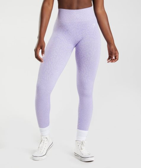 Gymshark Adapt Animal Seamless Leggings Dam Lavendel | SE-14309S