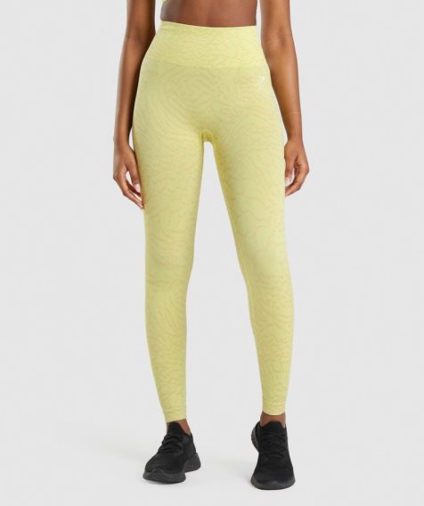 Gymshark Adapt Animal Seamless Leggings Dam Gula | SE-71523V