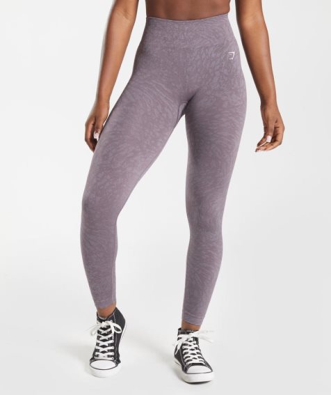 Gymshark Adapt Animal Seamless Leggings Dam Lila | SE-87214J