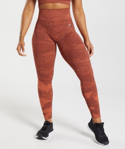 Gymshark Adapt Camo Seamless Leggings Dam Bruna | SE-58043Y