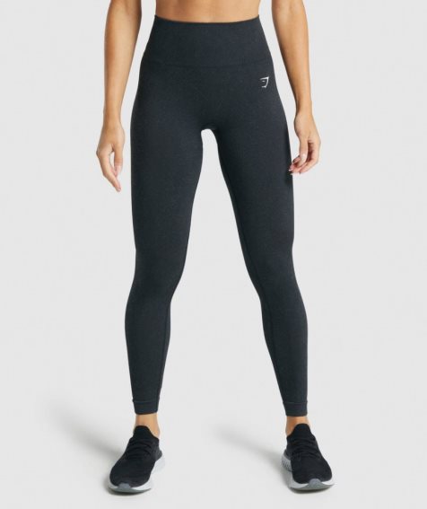 Gymshark Adapt Fleck Seamless Leggings Dam Svarta | SE-03416Q