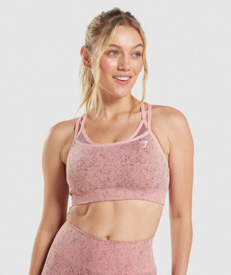 Gymshark Adapt Fleck Seamless Sport Bh Dam Rosa | SE-14682V