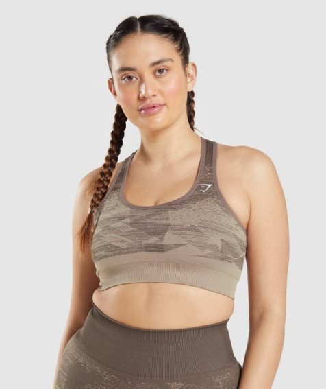 Gymshark Adapt Ombre Seamless Sport Bh Dam Bruna | SE-75386W