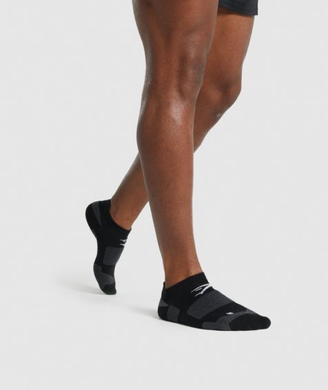 Gymshark Ankle Performance Strumpor Svarta | SE-78390S