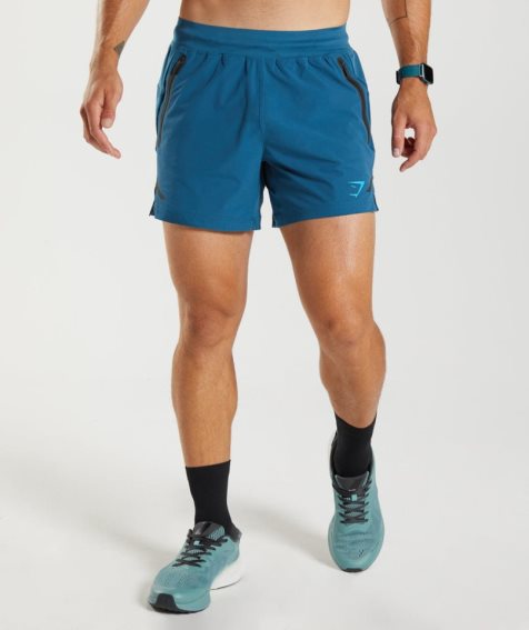 Gymshark Apex 5" Perform Shorts Herr Blå | SE-52160A