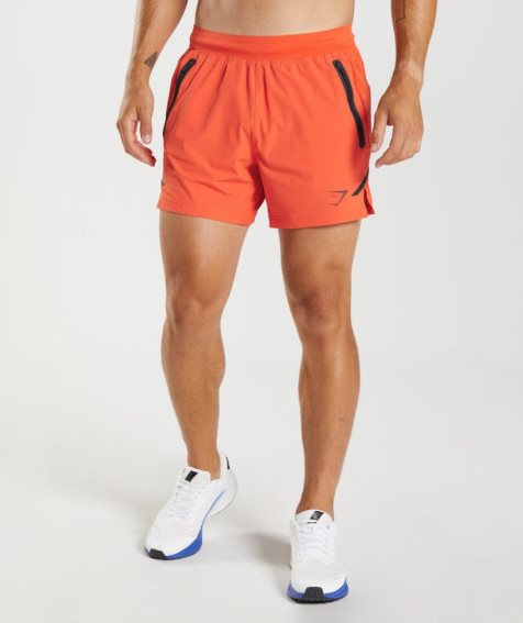 Gymshark Apex 5" Perform Shorts Herr Orange | SE-31764W