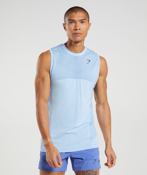 Gymshark Apex Seamless Linnen Herr Ljusblå | SE-97316C