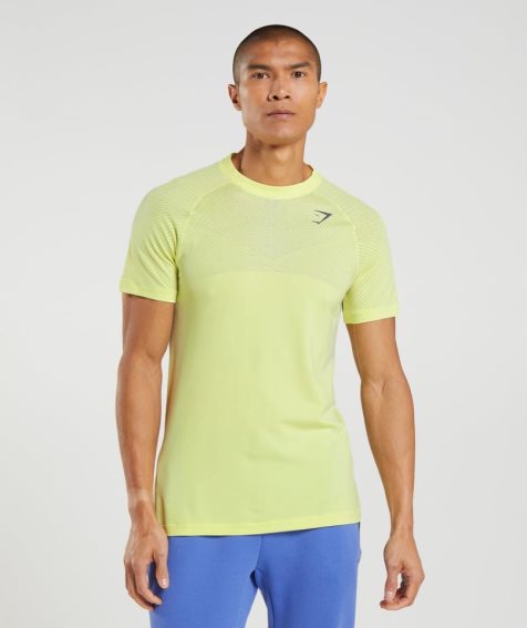 Gymshark Apex Seamless T-shirt Herr Gula | SE-58301X