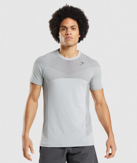 Gymshark Apex Seamless T-shirt Herr Ljusgrå | SE-13920C