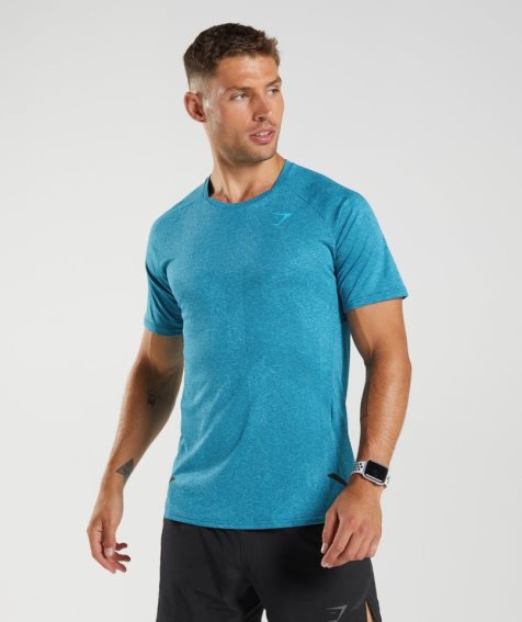 Gymshark Apex T-shirt Herr Turkos | SE-04813R