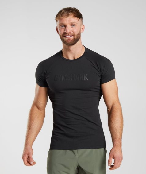 Gymshark Apollo T-shirt Herr Svarta | SE-53870H