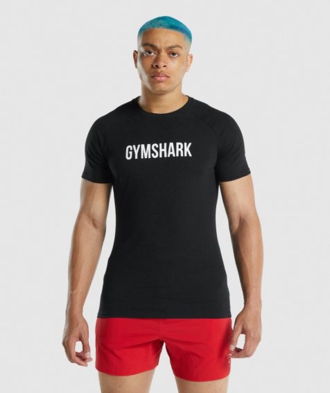 Gymshark Apollo T-shirt Herr Svarta | SE-62045J