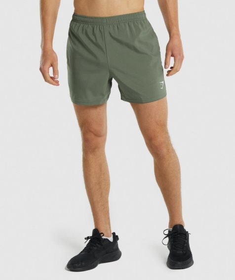 Gymshark Arrival 5" Shorts Herr Gröna | SE-16740F