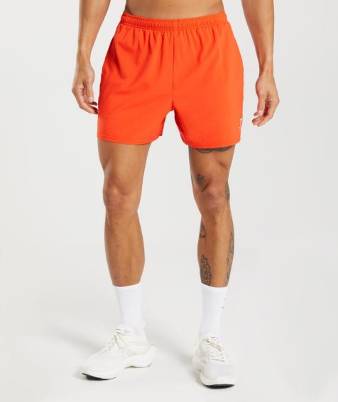 Gymshark Arrival 5" Shorts Herr Orange | SE-71269J