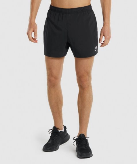 Gymshark Arrival 5" Shorts Herr Svarta | SE-84097S