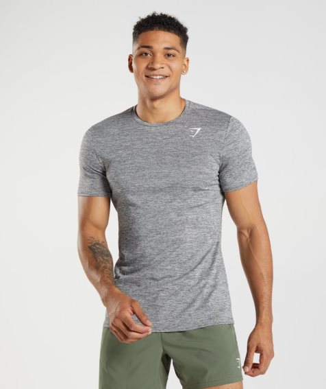 Gymshark Arrival Marl T-shirt Herr Grå | SE-81740N