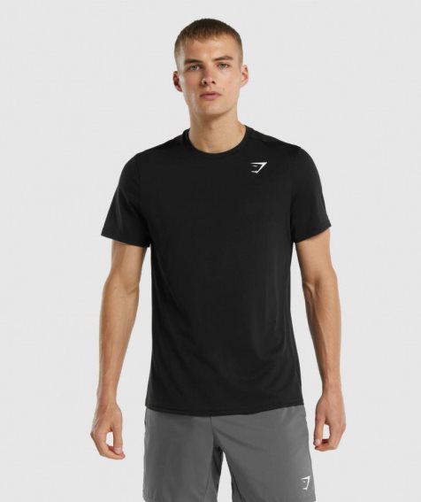 Gymshark Arrival Regular Fit T-shirt Herr Svarta | SE-93847W