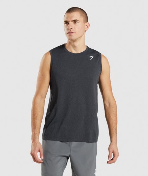 Gymshark Arrival Seamless Linnen Herr Svarta | SE-80542J