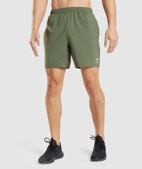 Gymshark Arrival Shorts Herr Olivgröna | SE-83726M