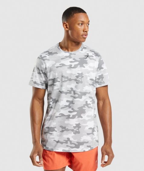 Gymshark Arrival T-shirt Herr Camo | SE-09726D