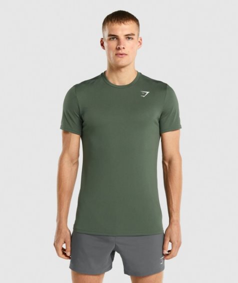 Gymshark Arrival T-shirt Herr Gröna | SE-36471V