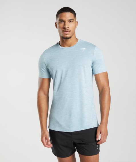 Gymshark Arrival T-shirt Herr Ljusblå | SE-72160I