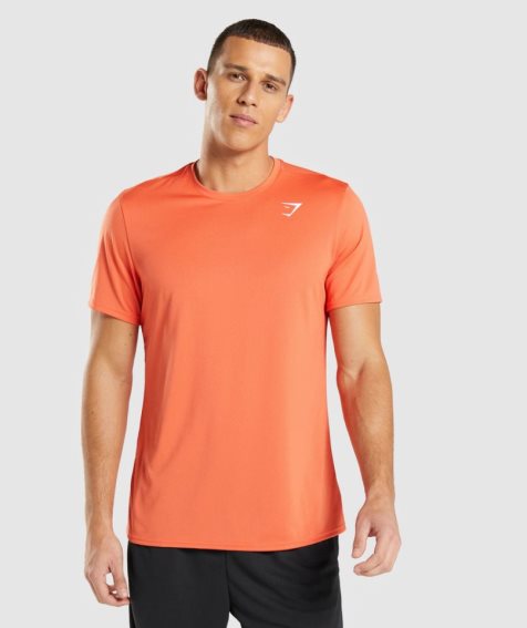 Gymshark Arrival T-shirt Herr Orange | SE-17436M