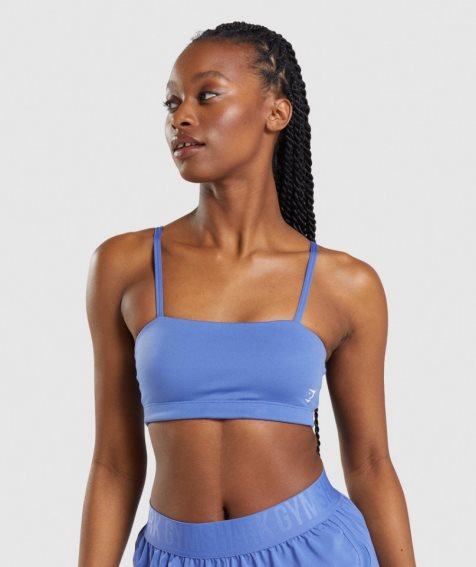 Gymshark Bandeau Sport Bh Dam Blå | SE-69728F