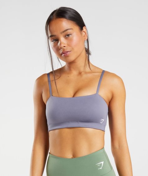 Gymshark Bandeau Sport Bh Dam Lila | SE-42691V