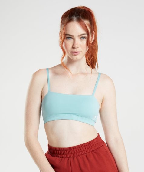 Gymshark Bandeau Sport Bh Dam Ljusblå | SE-06485W