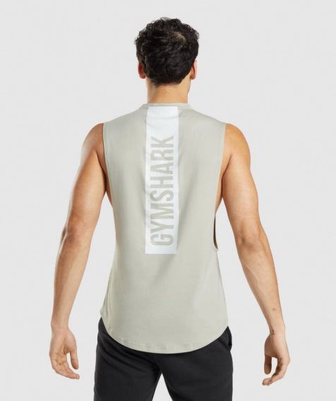 Gymshark Bold Drop Arm Linnen Herr Beige | SE-61793I