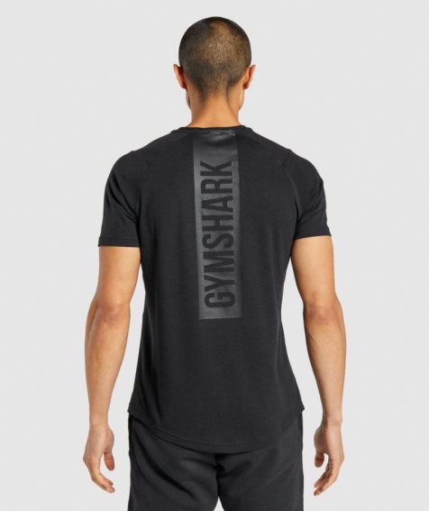 Gymshark Bold T-shirt Herr Svarta | SE-73256L