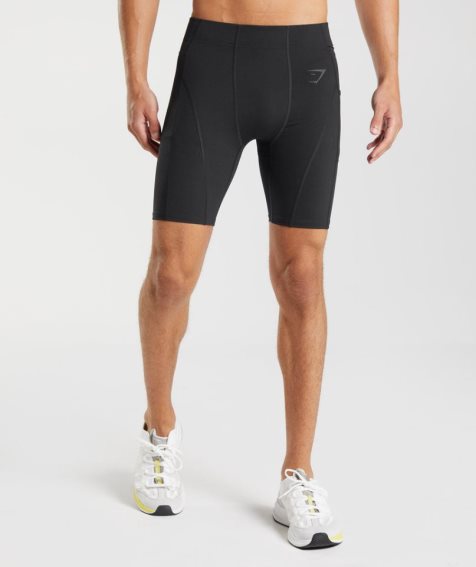 Gymshark Control Baselayer Shorts Herr Svarta | SE-24591F