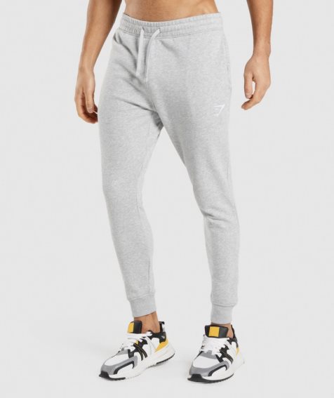 Gymshark Crest Mjukisbyxor Herr Ljusgrå | SE-31485K