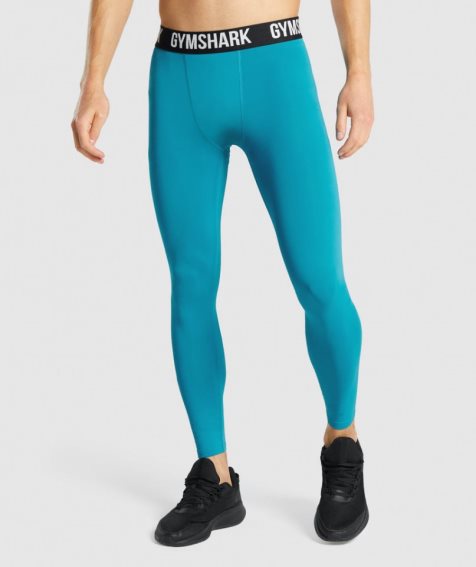 Gymshark Element Baselayer Leggings Herr Turkos | SE-13260A