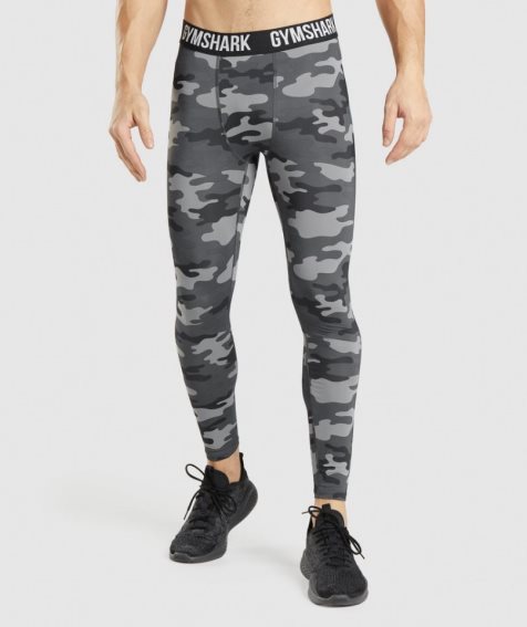 Gymshark Element Baselayer Leggings Herr Camo | SE-69314U