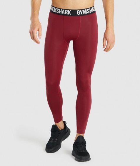 Gymshark Element Baselayer Leggings Herr Vinröda | SE-73054S