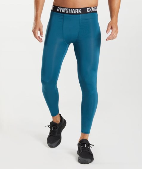 Gymshark Element Baselayer Leggings Herr Blå | SE-87631O