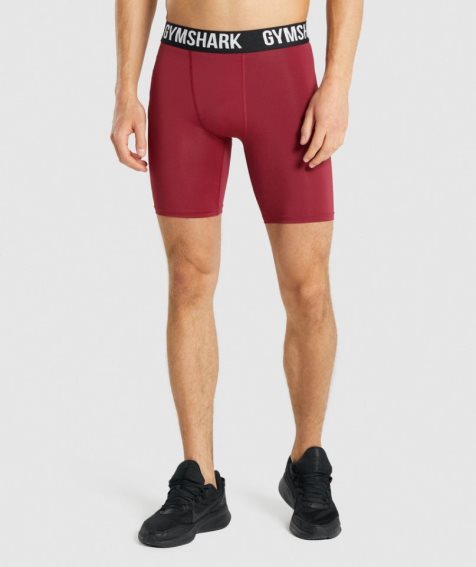 Gymshark Element Baselayer Shorts Herr Fuchsia | SE-89702Y