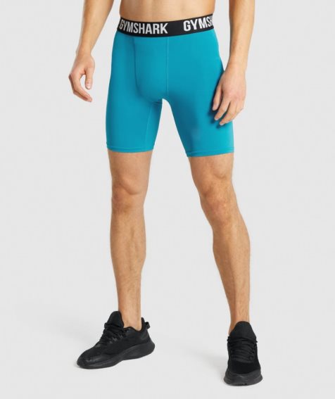 Gymshark Element Baselayer Shorts Herr Turkos | SE-90716C