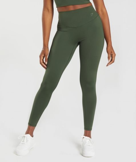 Gymshark Elevate Leggings Dam Olivgröna | SE-75621R