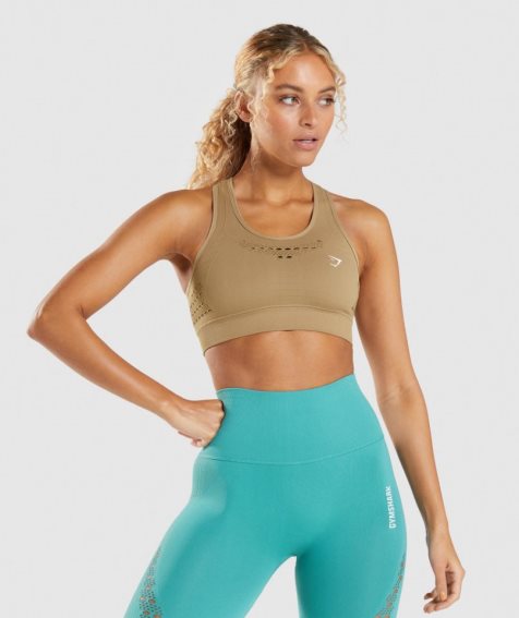 Gymshark Energy Seamless Sport Bh Dam Bruna | SE-32681Q