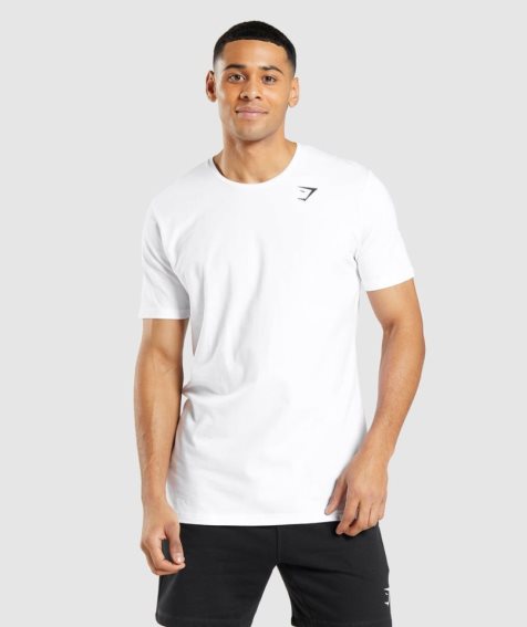 Gymshark Essential T-shirt Herr Vita | SE-72458A