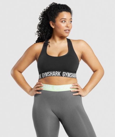 Gymshark Fit Seamless Sport Bh Dam Svarta | SE-32568D