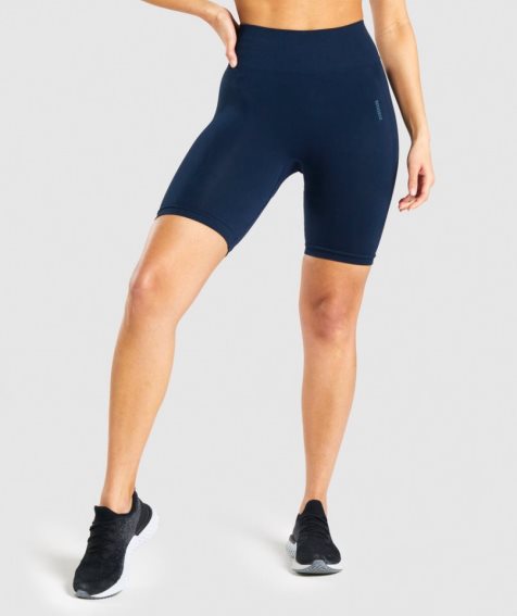 Gymshark Flex Cycling Shorts Dam Marinblå | SE-24567X