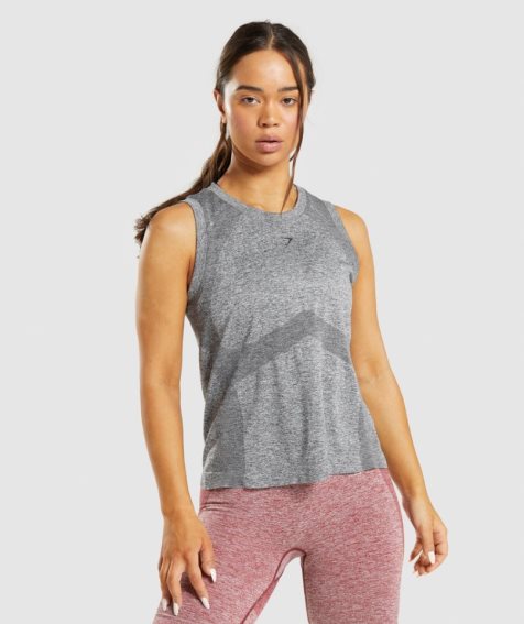 Gymshark Flex Loose Top Linnen Dam Grå | SE-61984U