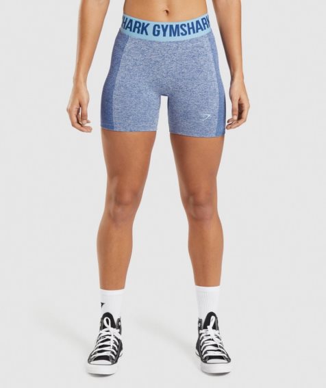 Gymshark Flex Shorts Dam Blå | SE-02564Q