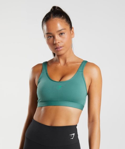 Gymshark Fraction Sport Bh Dam Gröna | SE-75062D