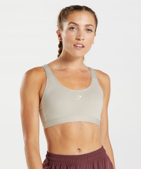 Gymshark Fraction Sport Bh Dam Ljusgrå | SE-79810Q